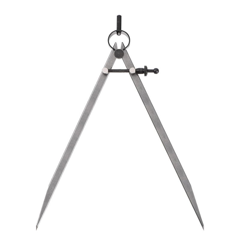 Kozelo Spring Joint Caliper - [12 Inch] Carbon Steel Spring Divider Caliper with Solid Nut for Metalworking Drawing Use, Flat Leg - Image 1